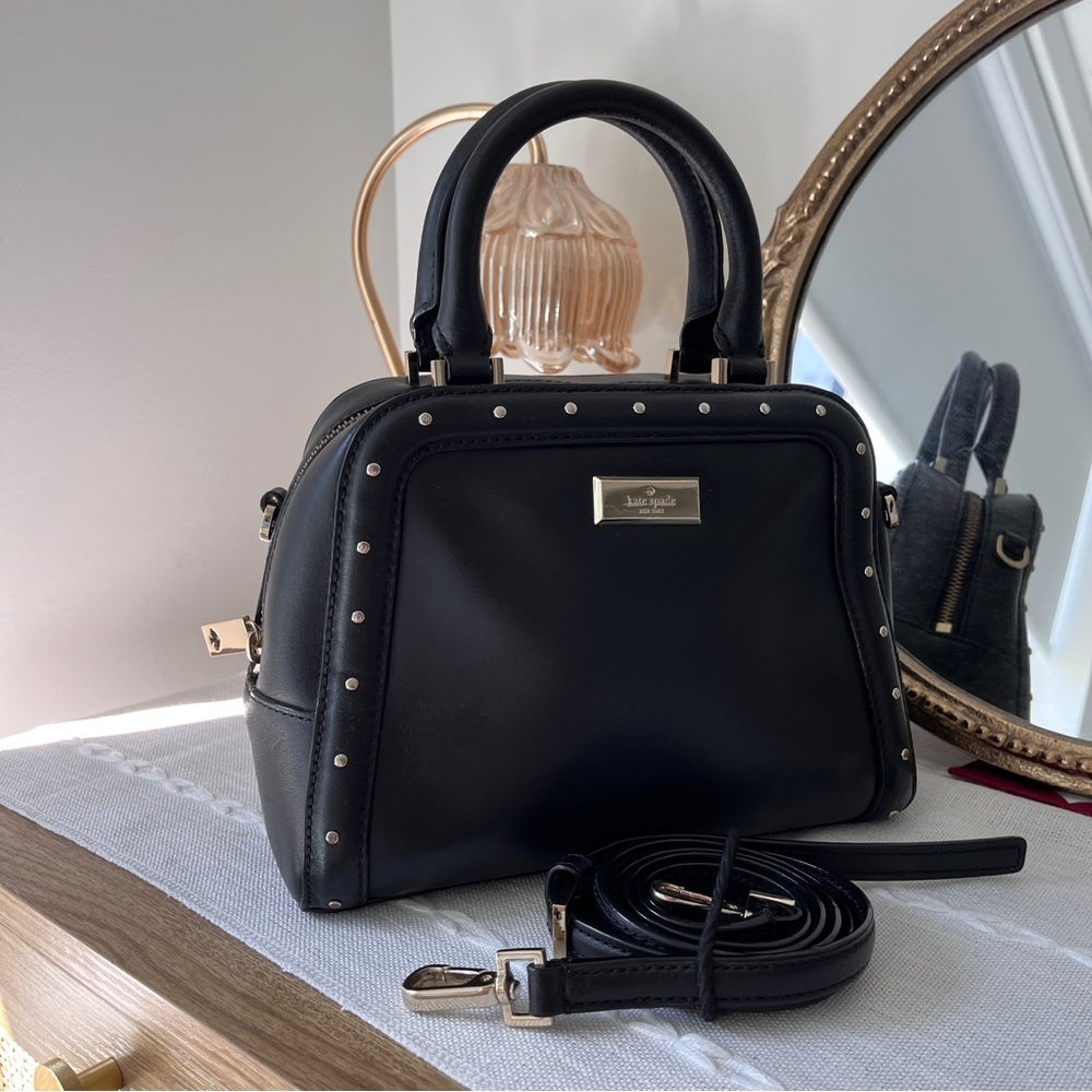 Kate Spade Black Studded Handbag